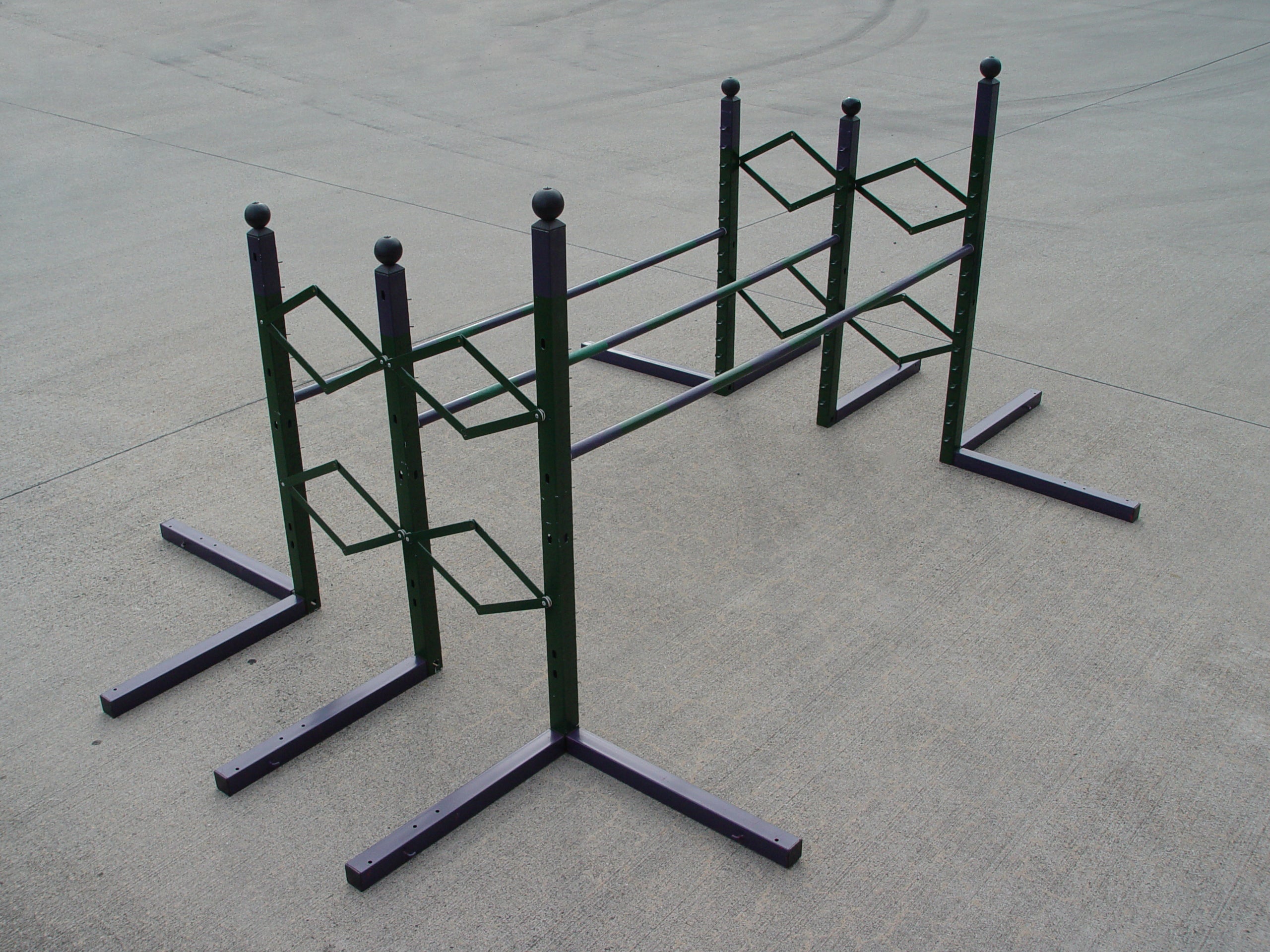 Triple Cup Jump hotsell Rail Support Plastic Barrels Jump Course Anywhere Portable 28